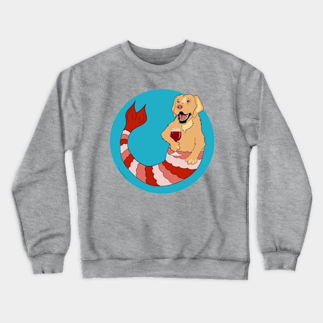 Bea the Princess Mermutt Crewneck Sweatshirt by abrushwithhumor